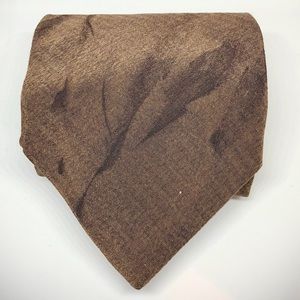 Mens authentic Italy brown Giorgio Armani Neck Tie